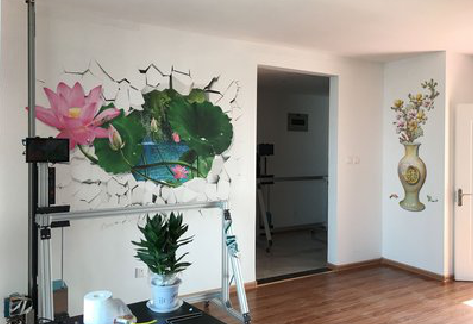  石泉墙体彩绘相比墙纸的优势。