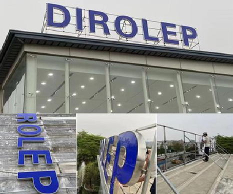  石泉楼顶发光字安装的注意事项。